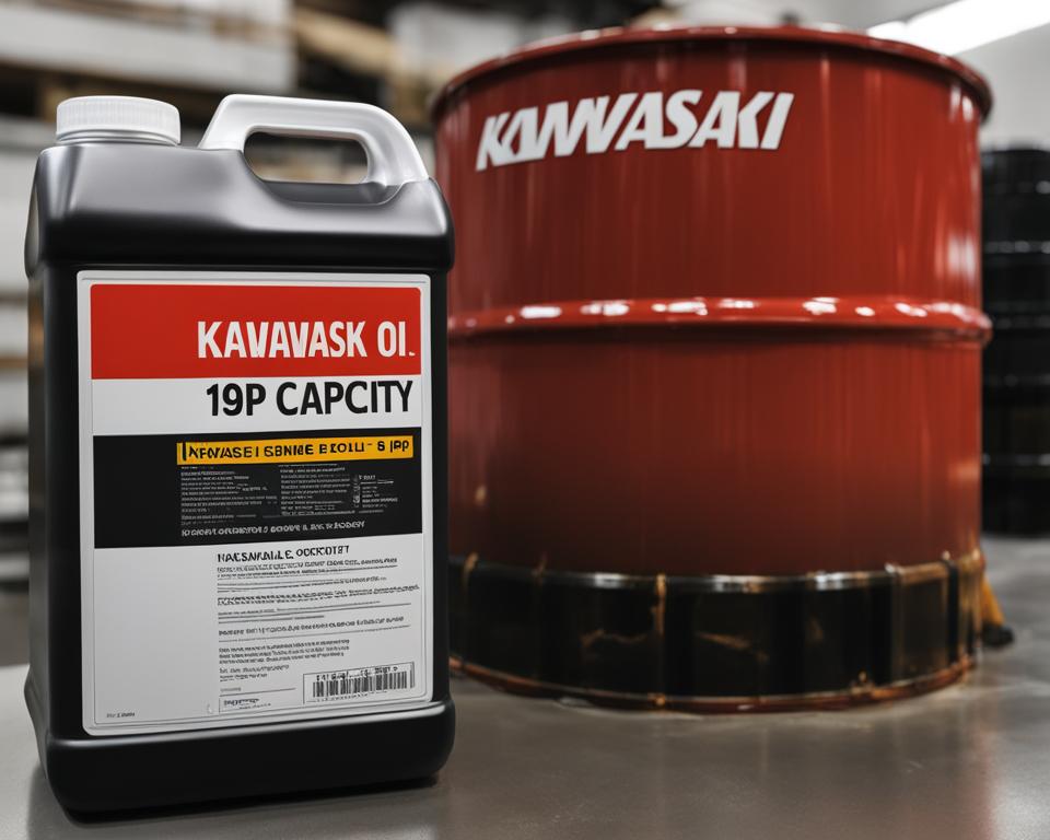 19 hp kawasaki engine oil capacity