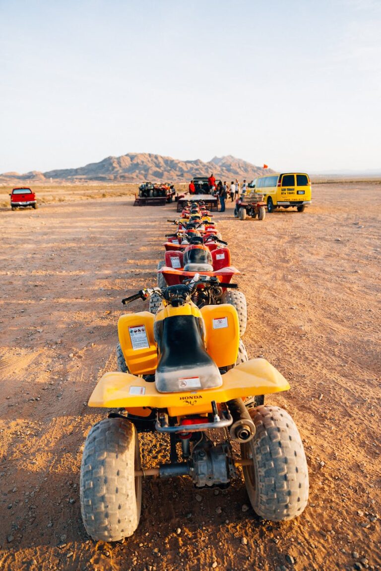 atv on the desert