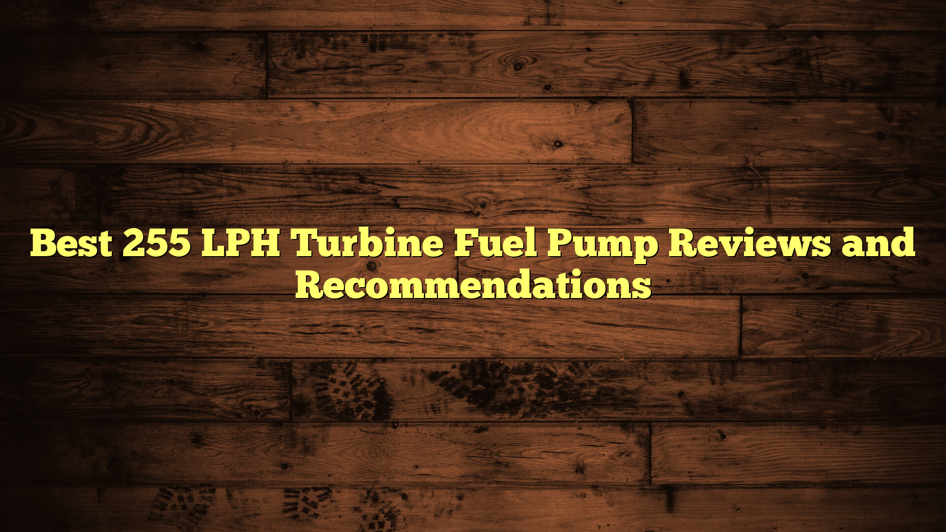 Best 255 LPH Turbine Fuel Pump Reviews and Recommendations