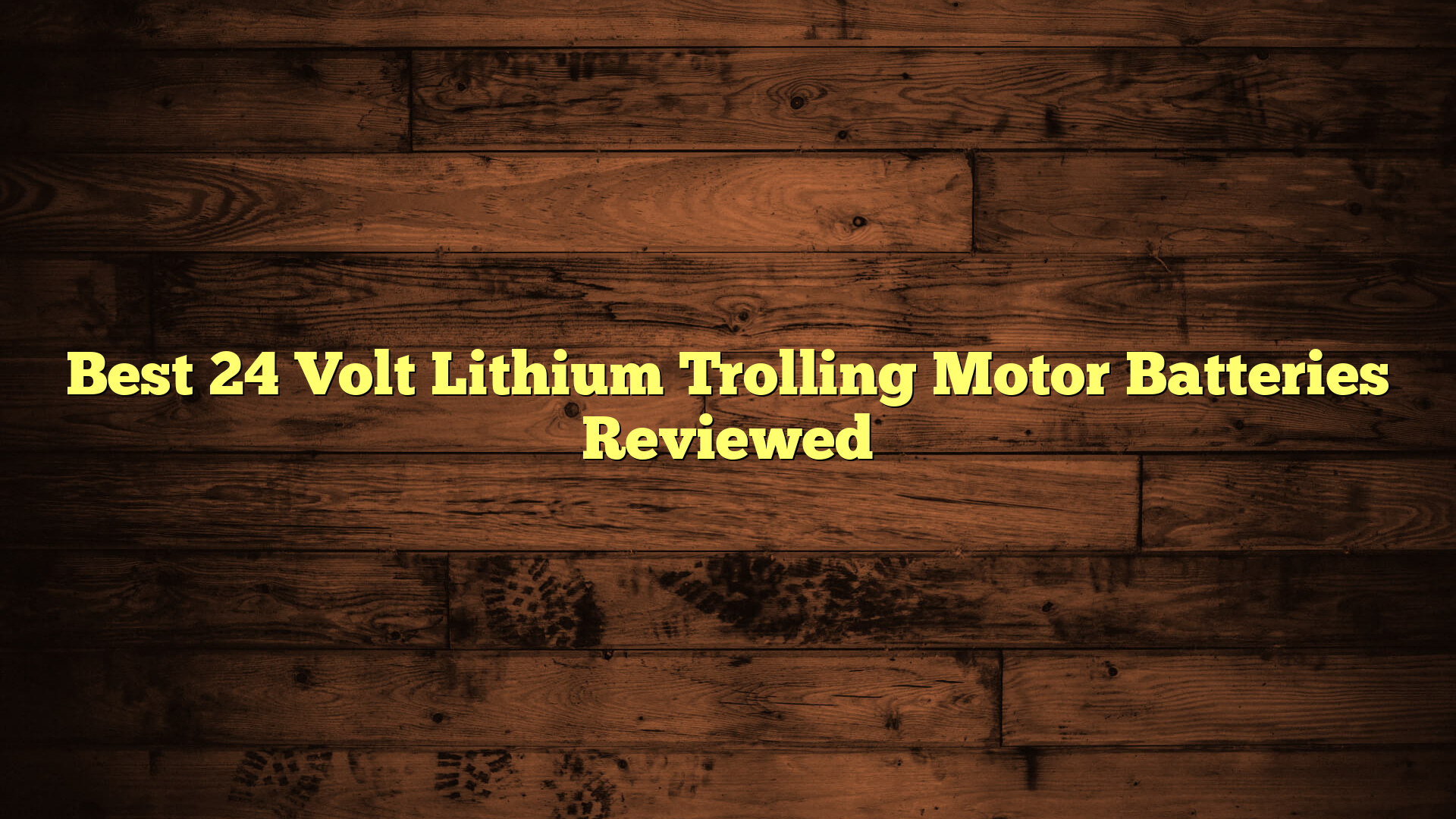 Best 24 Volt Lithium Trolling Motor Batteries Reviewed