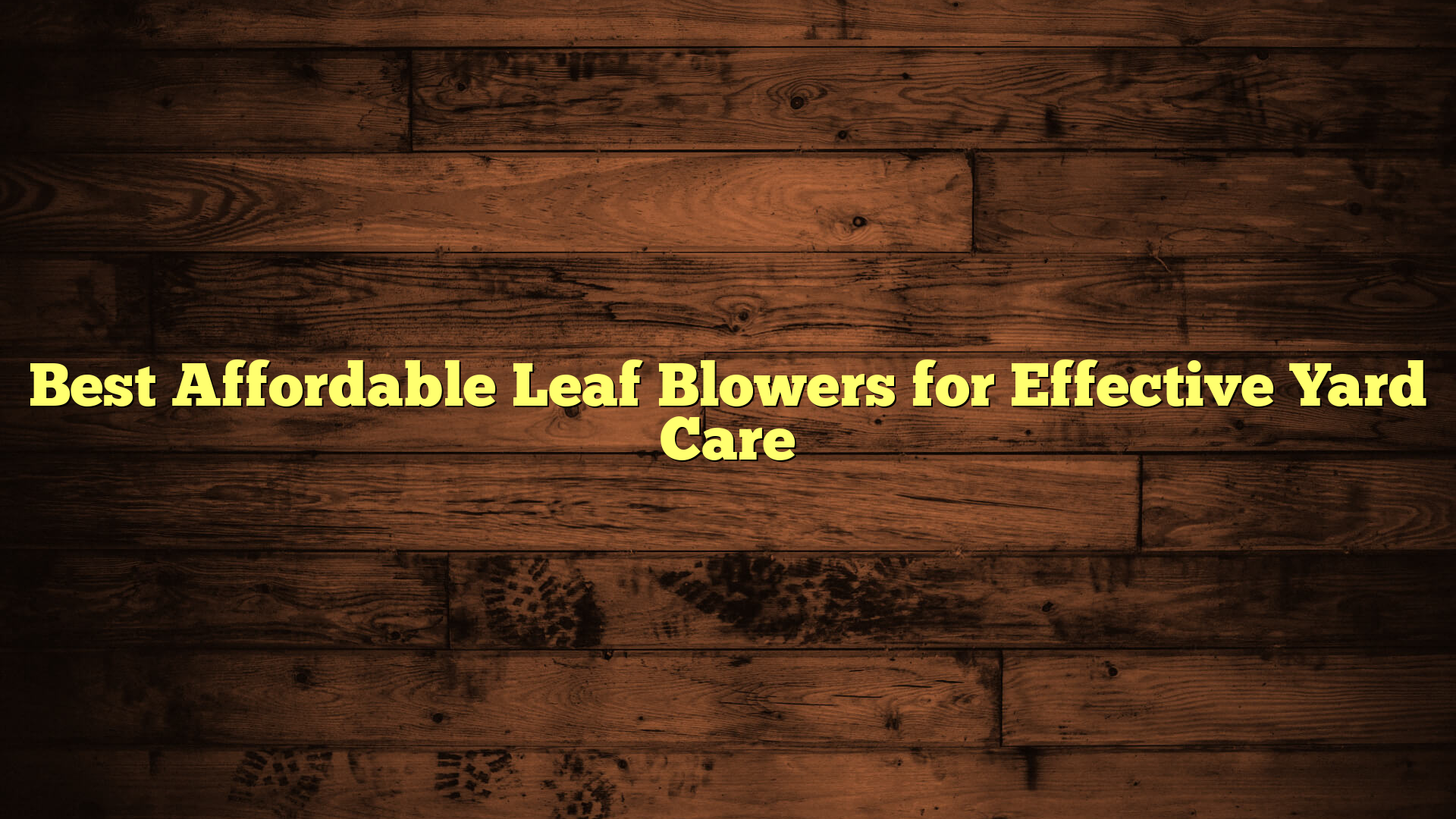 Best Affordable Leaf Blowers for Effective Yard Care