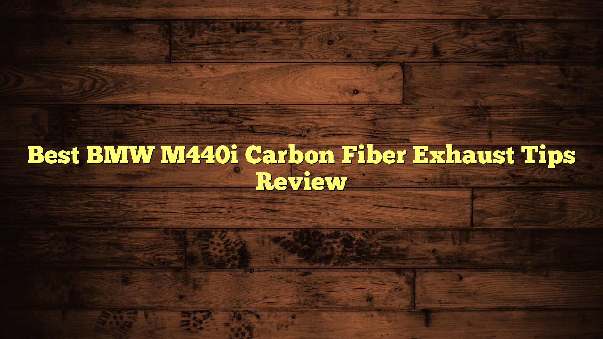 Best BMW M440i Carbon Fiber Exhaust Tips Review