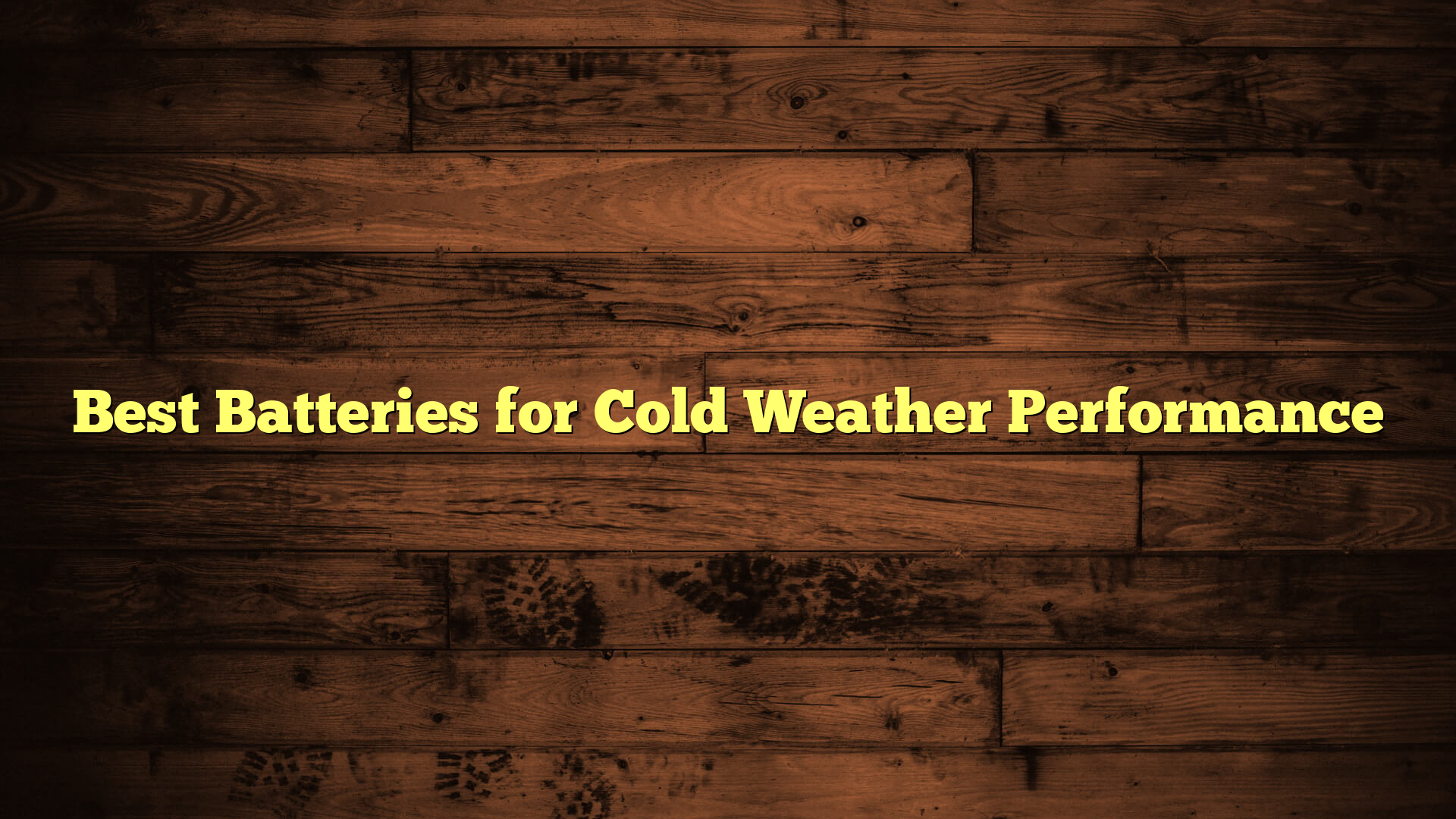 Best Batteries for Cold Weather Performance