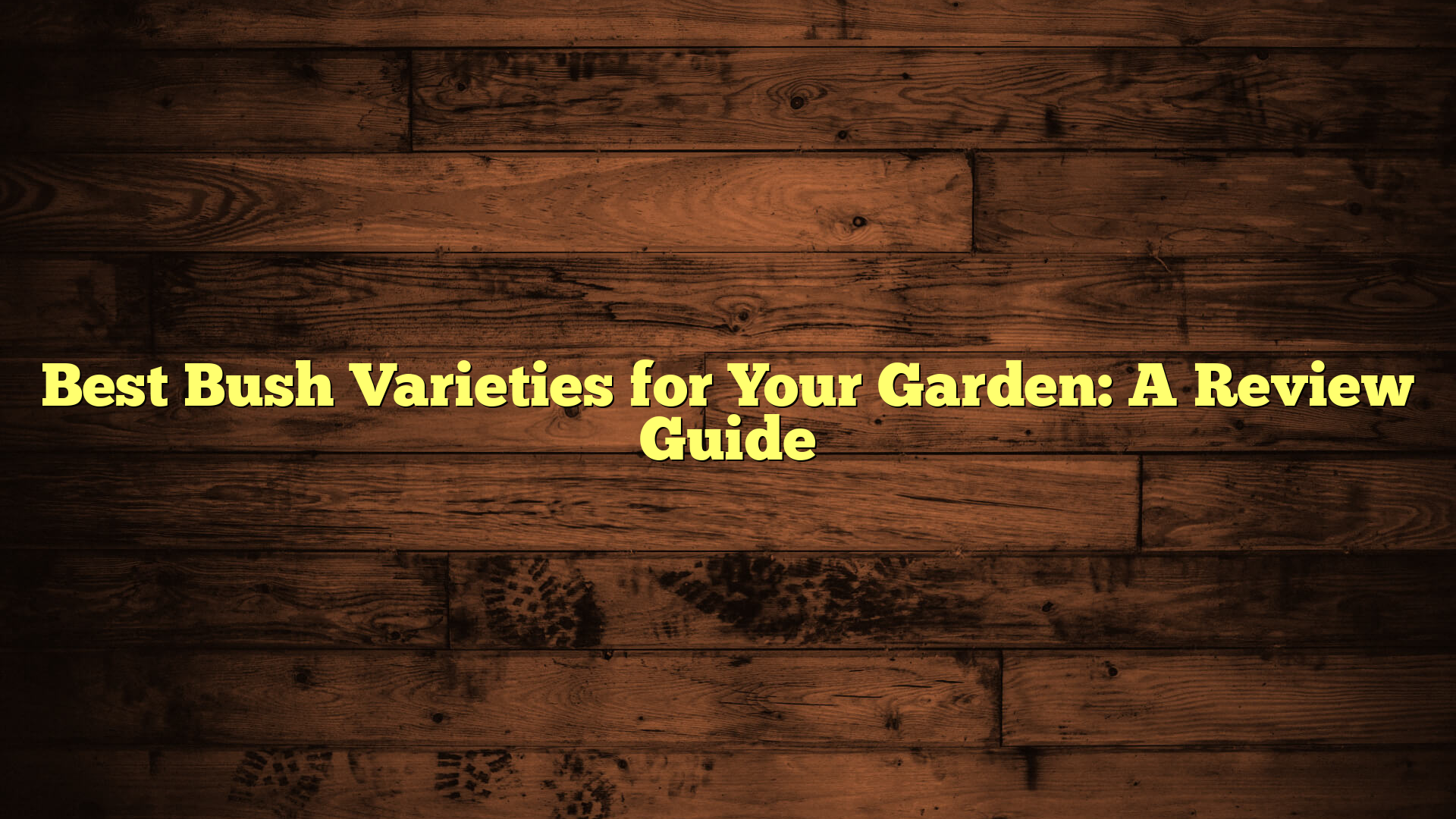 Best Bush Varieties for Your Garden: A Review Guide
