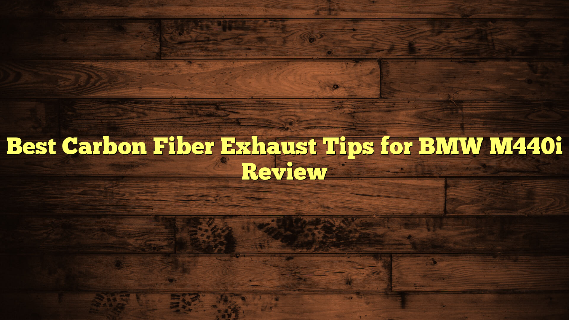 Best Carbon Fiber Exhaust Tips for BMW M440i Review