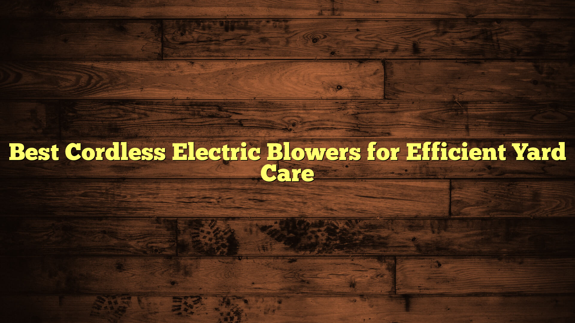 Best Cordless Electric Blowers for Efficient Yard Care