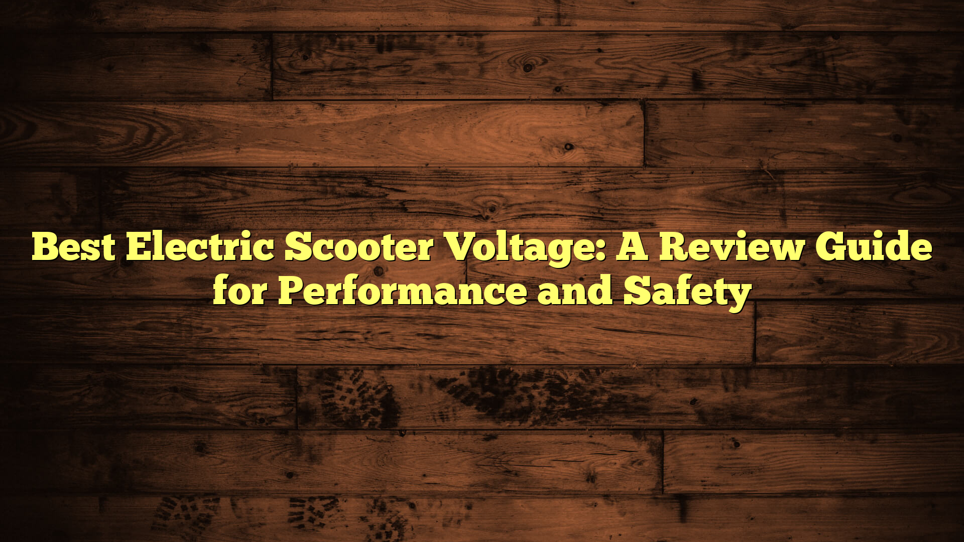 Best Electric Scooter Voltage: A Review Guide for Performance and Safety