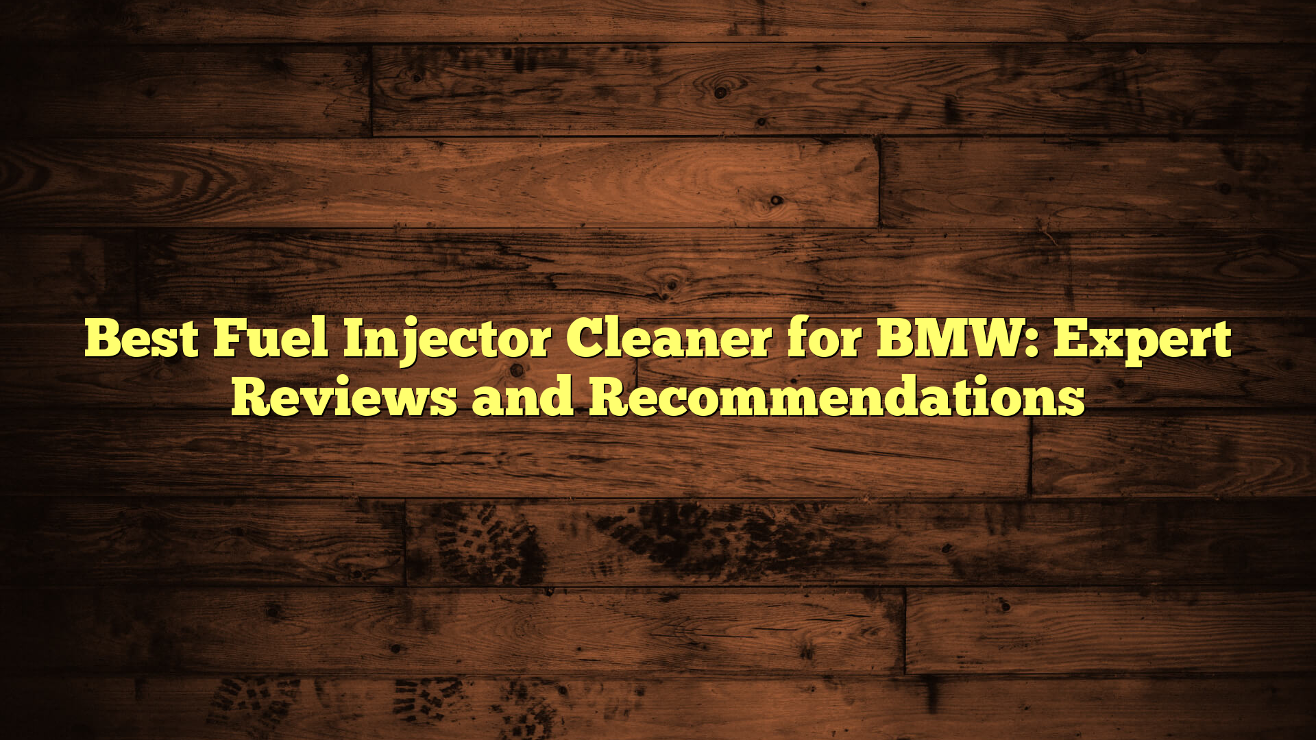 Best Fuel Injector Cleaner for BMW: Expert Reviews and Recommendations