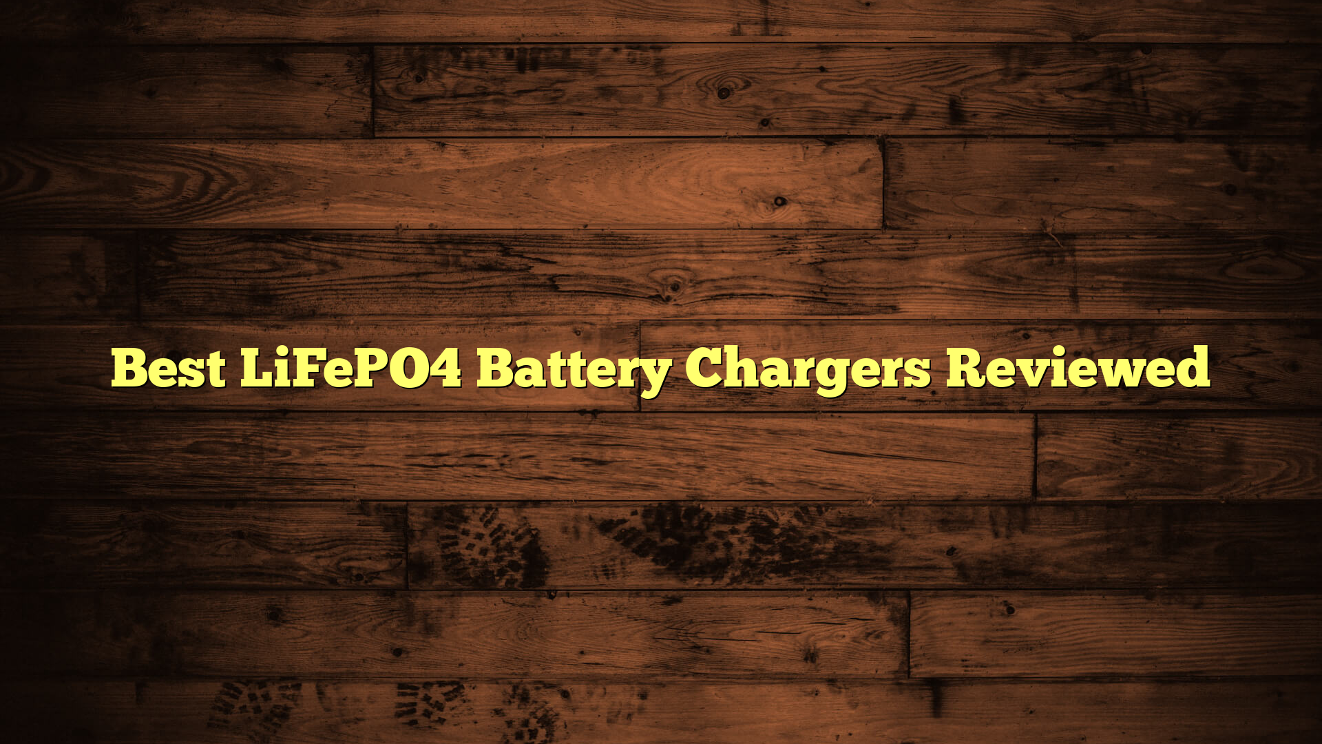 Best LiFePO4 Battery Chargers Reviewed