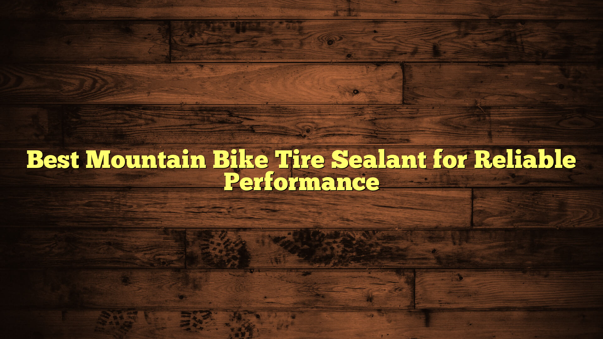 Best Mountain Bike Tire Sealant for Reliable Performance