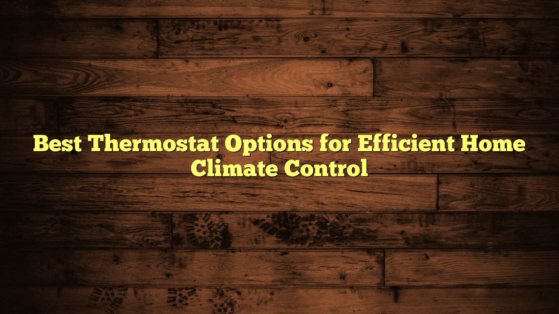 Best Thermostat Options for Efficient Home Climate Control